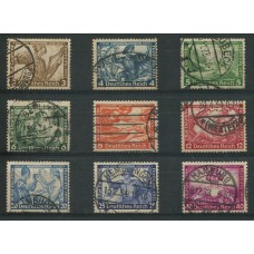 ALEMANIA 1933 Yv. 470/8 SERIE COMPLETA WAGNER ESTAMPILLAS USADAS 450 Euros